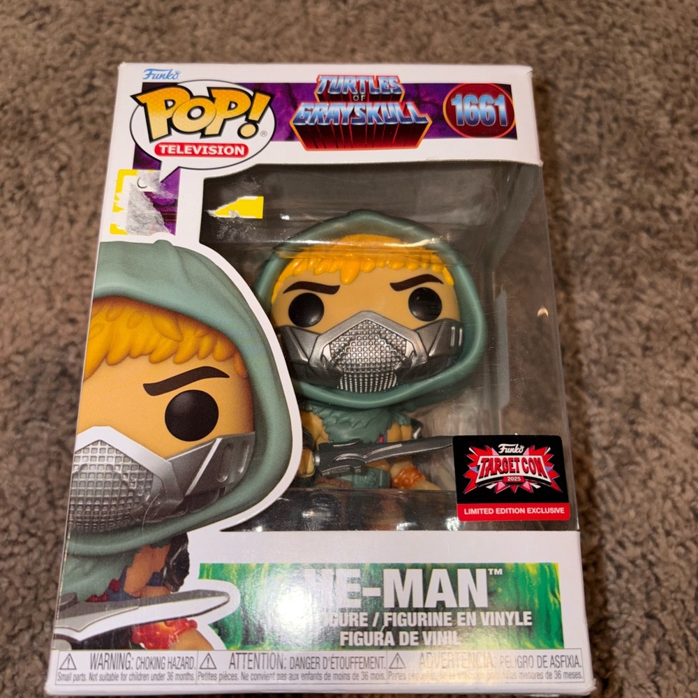 🆕 Funko Pop Masters of the Universe Turtles of Grayskull He Man Figure